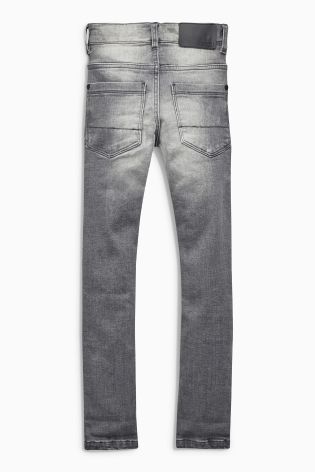 Denim Grey Distressed Super Skinny Jean With Dino Keyring (3-16yrs)